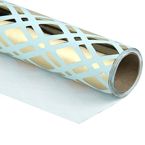 Wrapaholic-Gold-Foil- Diamond-Design-Gift-Wrapping- Paper-Roll-1 