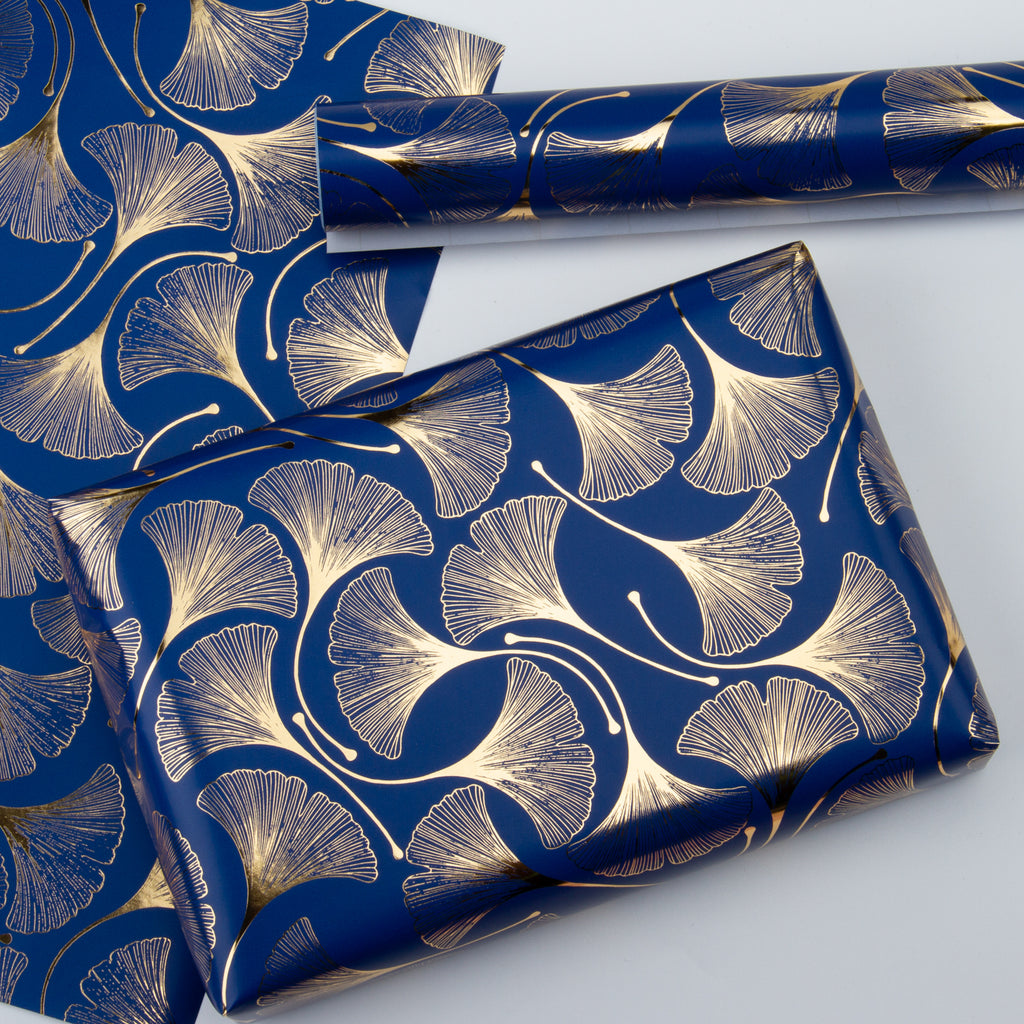 Glossy Wrapping Paper Roll, Navy 32.8' – WrapaholicGifts