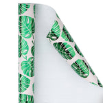Wrapaholic-Green-Foil-Tropical-Palm-Leaves-Gift -Wrapping-Paper-Roll-2