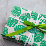Wrapaholic-Green-Foil-Tropical-Palm-Leaves-Gift -Wrapping-Paper-Roll-5