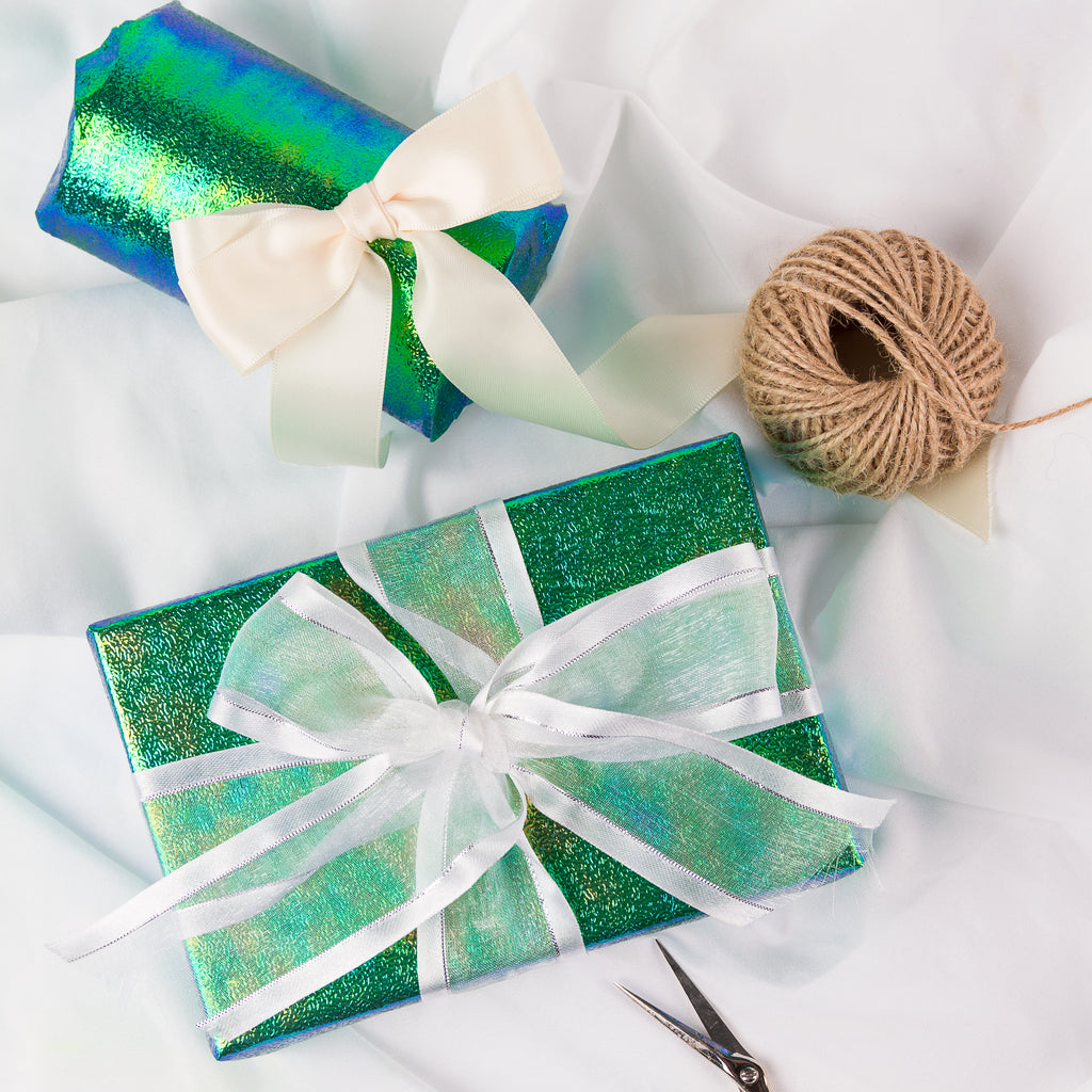 Wrapaholic Green Paper With Rainbow Shiny Gift Wrapping Paper Roll –  WrapaholicGifts