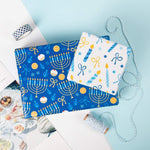 Wrapaholic-Hanukkah-gift-wrapping-paper-sheets-candles