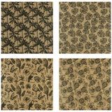 Wrapaholic-Kraft- Wrapping-Paper-Black-Tropical-Element-2