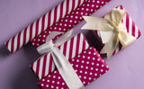 Wrapaholic- Medium-Violet -Red-and- Polka-Dot- Design-Reversible-Gift- Wrapping-Paper-4