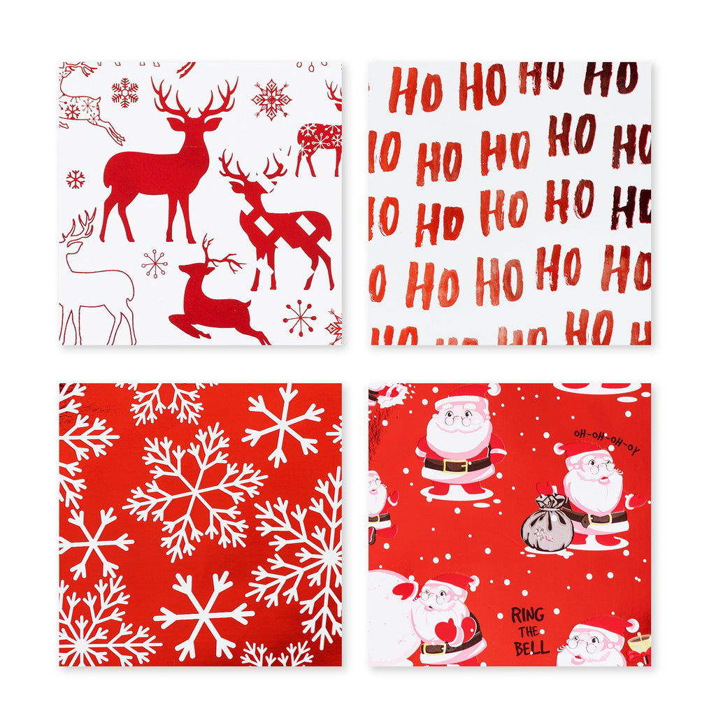 Wrapper Printable Red Red Christmas Wrapping Paper
