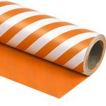 Wrapaholic- Orange-and- Stripe-Design-Reversible-Gift- Wrapping-Paper-1 