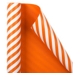 Wrapaholic- Orange-and- Stripe-Design-Reversible-Gift-Wrapping-Paper-3 
