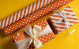 Wrapaholic-Orange-and- Stripe-Design-Reversible-Gift-Wrapping-Paper-6 