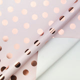 Wrapaholic-Pink-Color-with- Rose-Gold-Foil Polka-Dots- Design-Gift-Wrapping-Paper-Roll-3