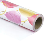 Wrapaholic-Pink-Purple-Gold-Print-Celebrating-Balloon-Design Gift-Wrapping-Paper-Roll-1