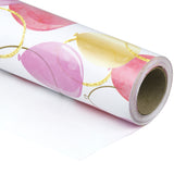 Wrapaholic-Pink-Purple-Gold-Print-Celebrating-Balloon-Design Gift-Wrapping-Paper-Roll-1