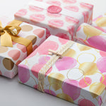 Wrapaholic-Pink-Purple-Gold-Print-Celebrating-Balloon-Design Gift-Wrapping-Paper-Roll-5