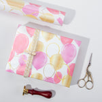Wrapaholic-Pink-Purple-Gold-Print-Celebrating-Balloon-Design Gift-Wrapping-Paper-Roll-6