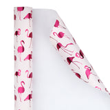 Wrapaholic-Pink-with- Fuschia-Foil-Flamingo-Gift- Wrapping- Paper-Roll-2