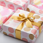 Wrapaholic-Pink -with-Gold-Print-Dots- Design-Gift- Wrapping- Paper-Roll-6