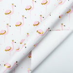 Wrapaholic-Pink-with-Gold Foil-Flamingo- Design-Gift-Wrapping-Paper-Roll-3