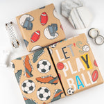 Wrapaholic-Play-Ball-Kraft-Wrapping-Paper-4