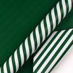 Wrapaholic-Reversible-Dark-Green-and-Stripes-Design-Gift-Wrapping-Paper-2