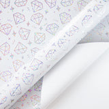 Wrapaholic-Silver-Diamond -Design-with -Matallic-Foil -Shine-Gift-Wrapping -Paper-Roll-3