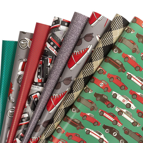 Wrapaholic-Vintage-Car-Wrapping-Paper-Sheets-1