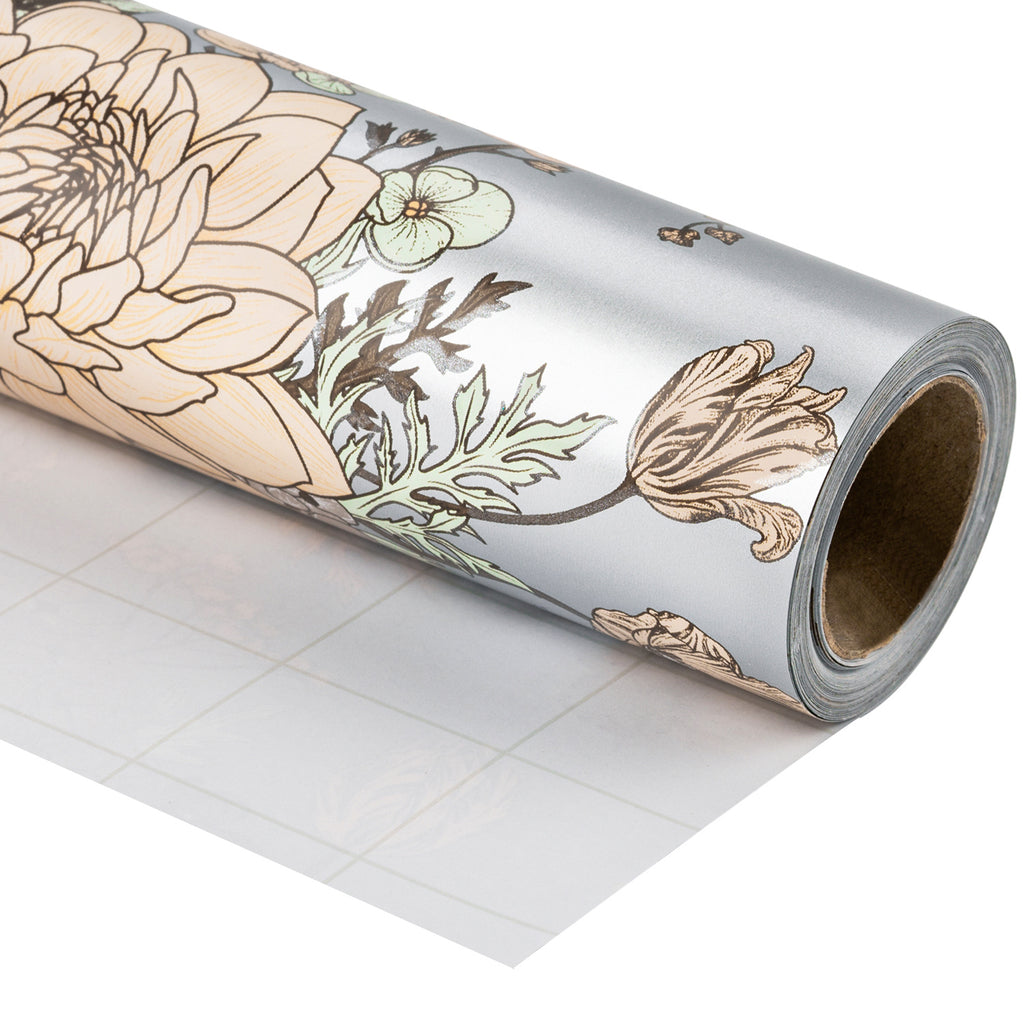 Wrapaholic Beautiful Floral Design Gift Wrapping Paper Roll