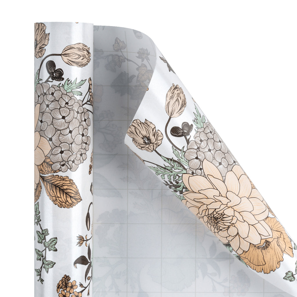 Wrapaholic Black Floral Design Gift Wrapping Paper Roll – WrapaholicGifts