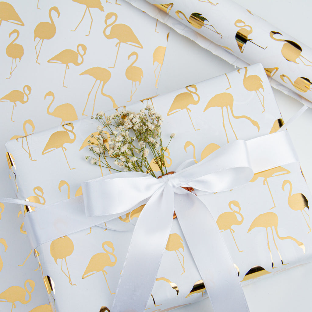 Wrapaholic White Pearlized Paper Gift Wrapping Paper Roll with