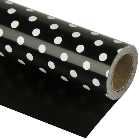 wrapaholic-dots-gift-wrapping-paper-black-reversible