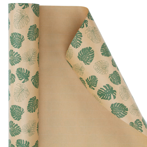 Wrapaholic Monstera Kraft Gift Wrapping Paper – WrapaholicGifts