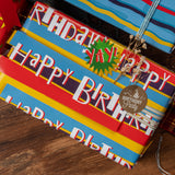 Birthday Gift Wrap Paper Flat Sheet 4pcs/Pack Surprise