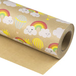 kraft-wrapping-paper-roll-with-rainbow-smile-cloud-and-hot-air-balloon-design-24-inches-x-100-feet-4