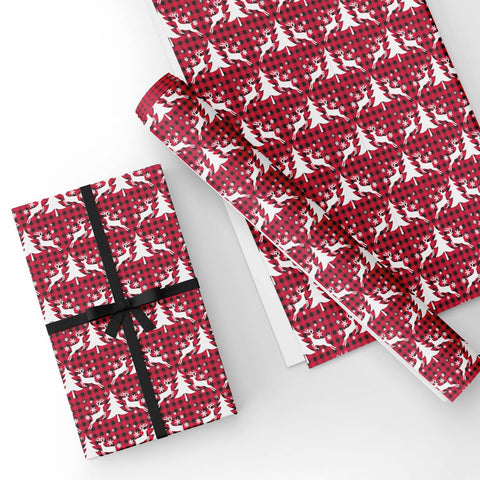  FnprtMo Christmas Wrapping Paper Clearance Red Custom