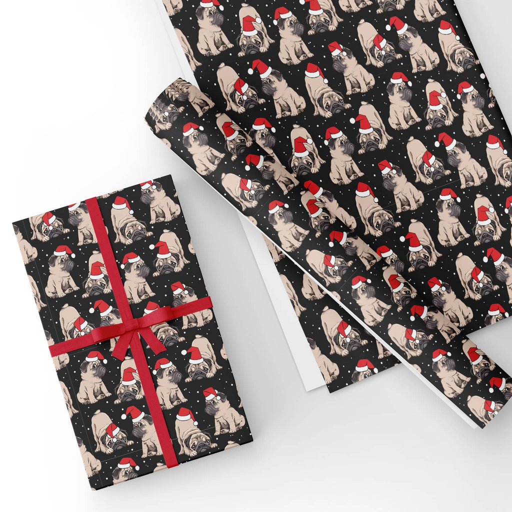French Bulldog Wrapping Paper - White 6ft X 29in Roll For Christmas Gifts