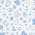 Baby Boy Blue Flat Wrapping Paper Sheet Wholesale Wraphaholic