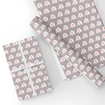 Baby Girl Elephant Flat Wrapping Paper Sheet Wholesale Wraphaholic