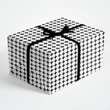 Custom Flat Wrapping Paper for Birthday, Holiday - Black & White Swiss Cross Wholesale Wraphaholic