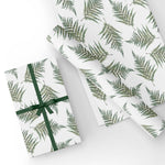 Custom Flat Wrapping Paper for Plant Lover, Birthday, Summer - Tropical Fern Wholesale Wraphaholic