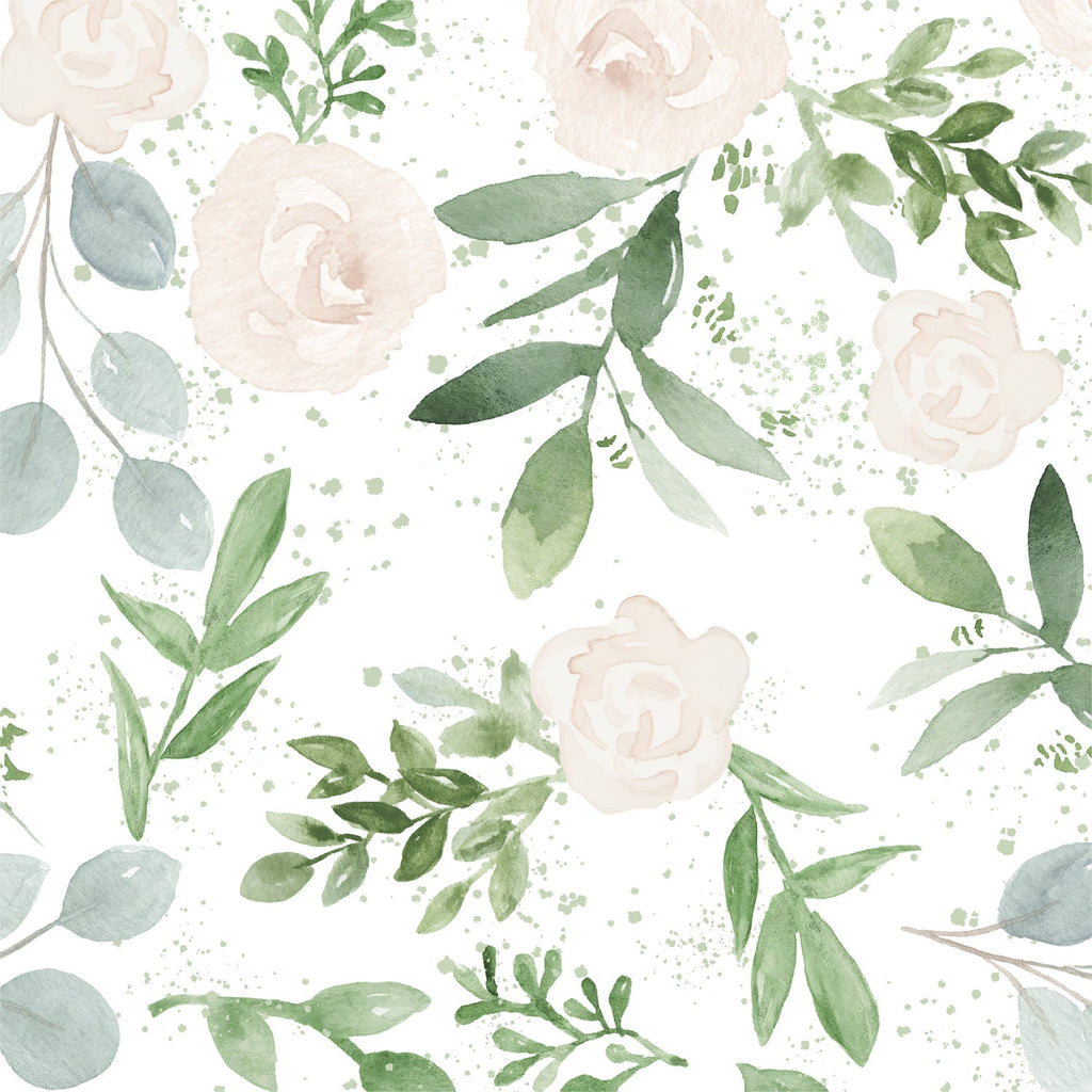 Custom Flat Wrapping Paper for Birthday, Holiday, Spring - Watercolor