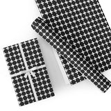 Custom Flat Wrapping Paper for Birthday, Holiday - White & Black Cross Wholesale Wraphaholic