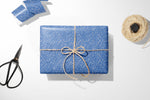 Dark Blue Terrazo Flat Wrapping Paper Sheet Wholesale Wraphaholic