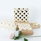 Wrapaholic Gift Wrapping Paper Dots Gold Printed Design