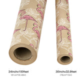 kraft-wrapping-paper-roll-pink-flamingo-and-white-flowers-24-inches-x-100-feet-5