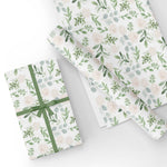 Custom Flat Wrapping Paper for Birthday, Holiday, Spring - Watercolor Wedding Floral Wholesale Wraphaholic