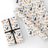 Cute Kitten Flat Wrapping Paper Sheet Wholesale Wraphaholic
