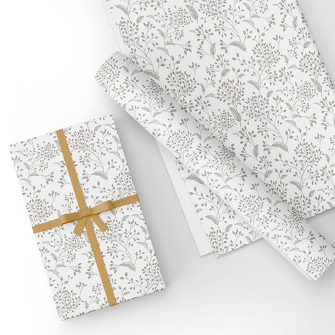 Custom Flat Wrapping Paper for Birthday, Wedding - Sketch Flower Wholesale Wraphaholic