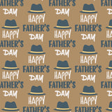 Custom Flat Wrapping Paper for Father's Day, Father Birthday, Holiday, Party - Brown Jazz Hat Wholesale Wraphaholic