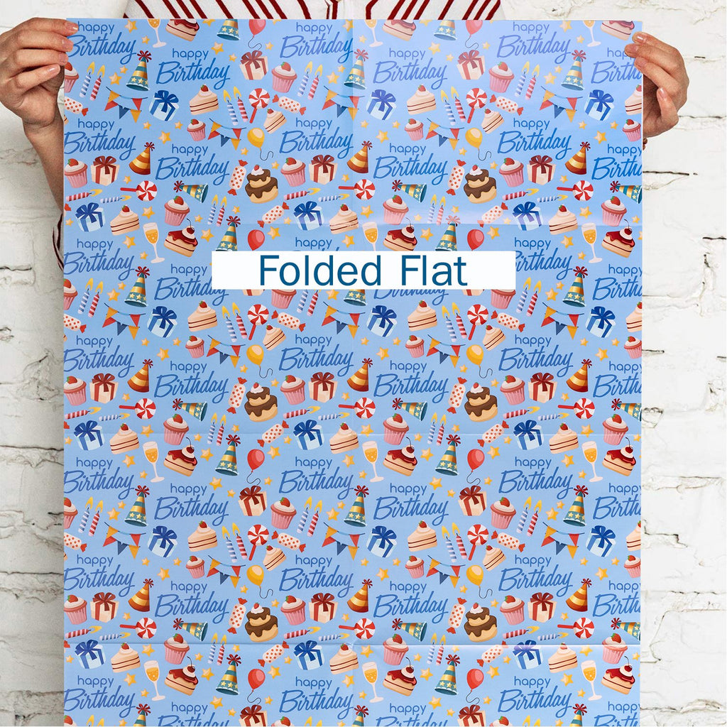 Baby Shower Gift Wrap Paper Sheet 6pcs/Roll Animals Kraft