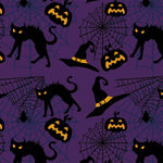 Custom Flat Wrapping Paper for Halloween, Holiday, Party - Cartoon Pumpkin, Black cat Wholesale Wraphaholic