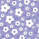Custom Flat Wrapping Paper for Birthday, Holiday, Baby Shower, Party - Lavender Cartoon Flower Wholesale Wraphaholic