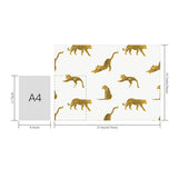 Leopard Flat Wrapping Paper Sheet Wholesale Wraphaholic